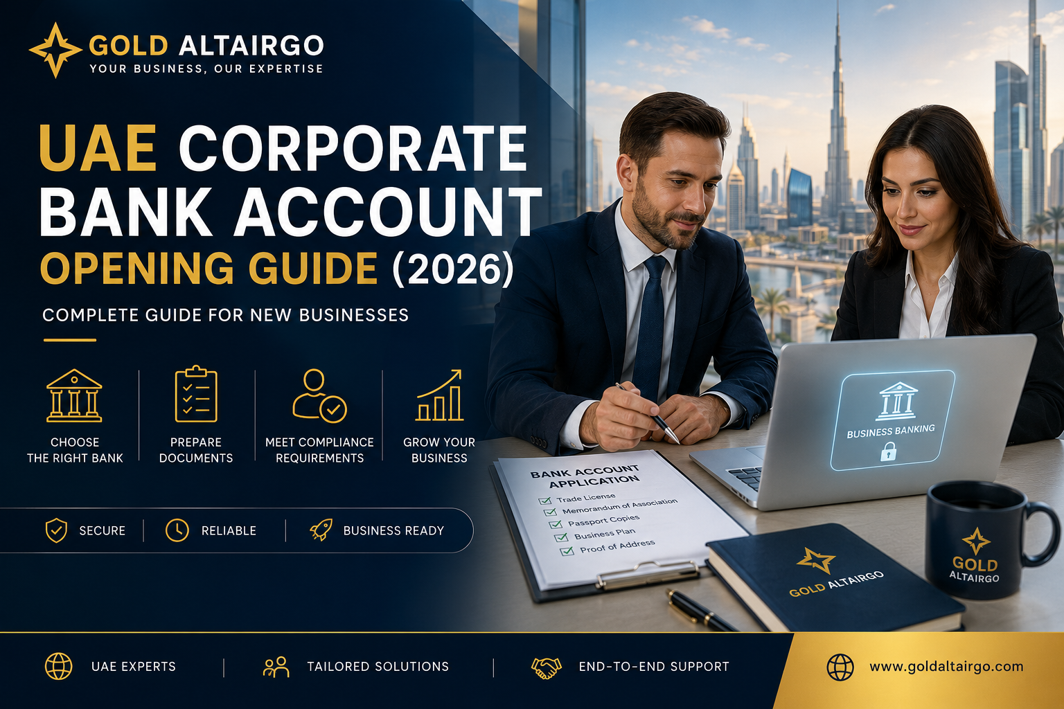 UAE Corporate Bank Account Opening Guide (2026): Complete Guide for New Businesses