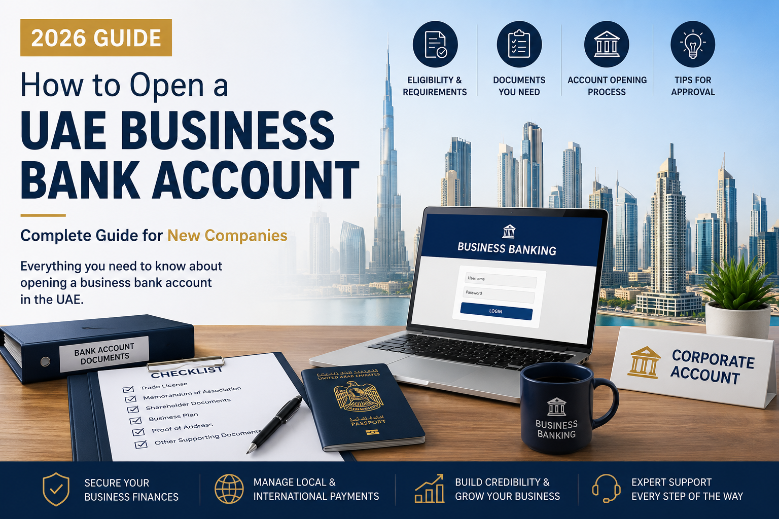 How to Open a Business Bank Account in the UAE (2026): Complete Guide for New Companies